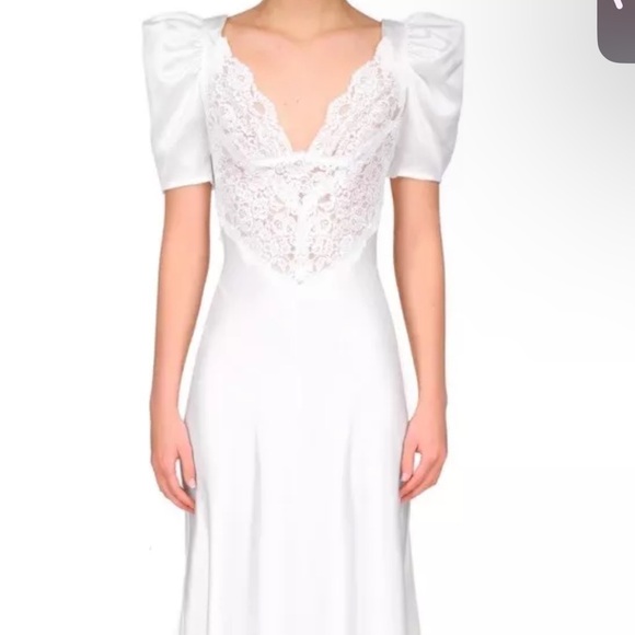 Rodarte lace trimmed satin gown - Picture 6 of 12